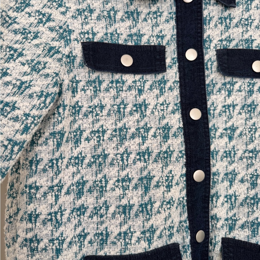 Ruby Rd. Petite Twill and denim details jacket. Vintage - Picture 3 of 11